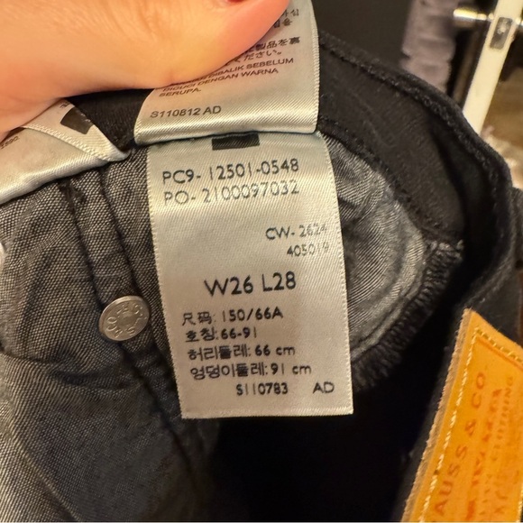 Levi’s 501’s straight leg jeans - Black 26/28 - Picture 7 of 8